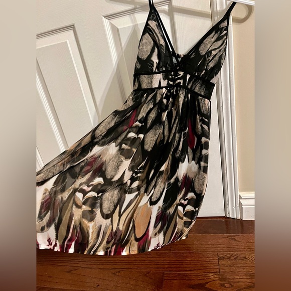SEXY strappy mini feather flowy dress - XS - Picture 5 of 6